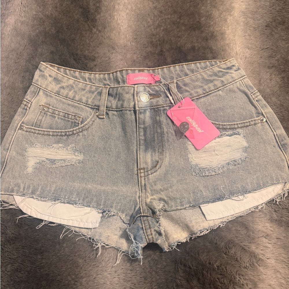 Edikted jean Distressed Jean Shorts